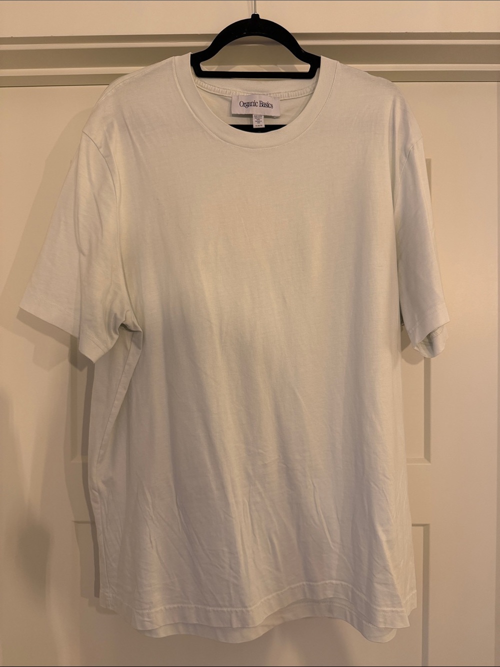 Organic Basics White Short Sleeve Crew T-Shirt